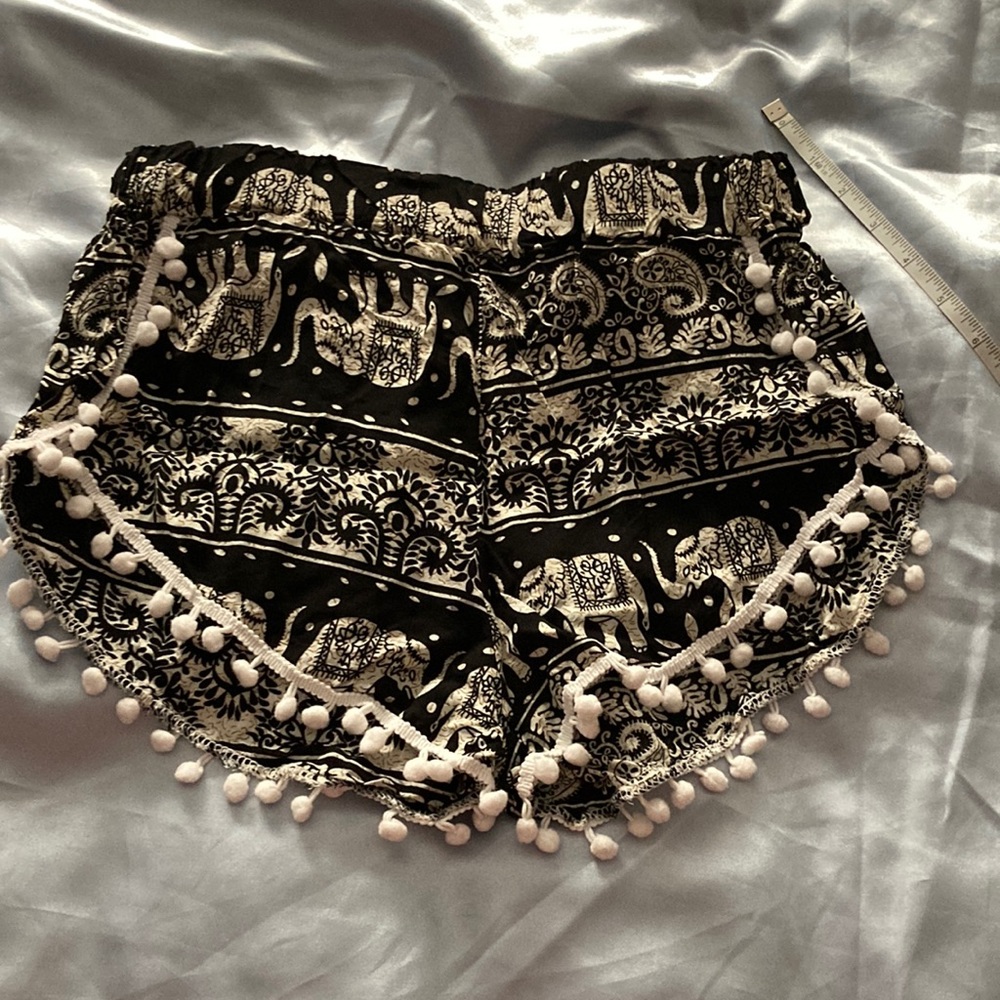 Elephant print booty shorts